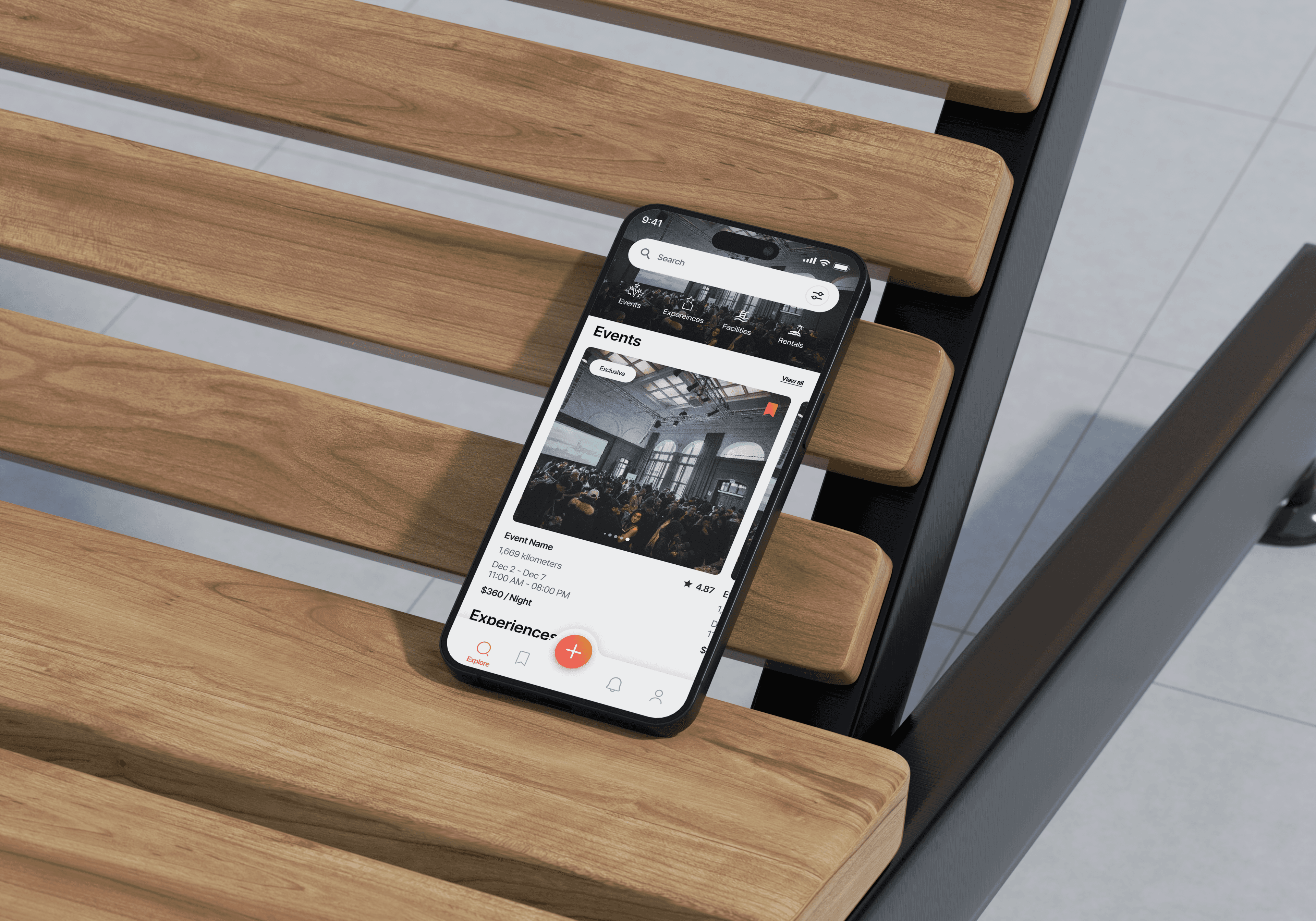 TAL product mockups against a travel and events backdrop